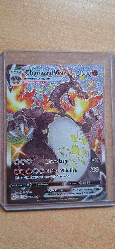 Shiny Charizard VMAX NM, Hobby en Vrije tijd, Verzamelkaartspellen | Pokémon, Ophalen, Nieuw, Losse kaart, Foil