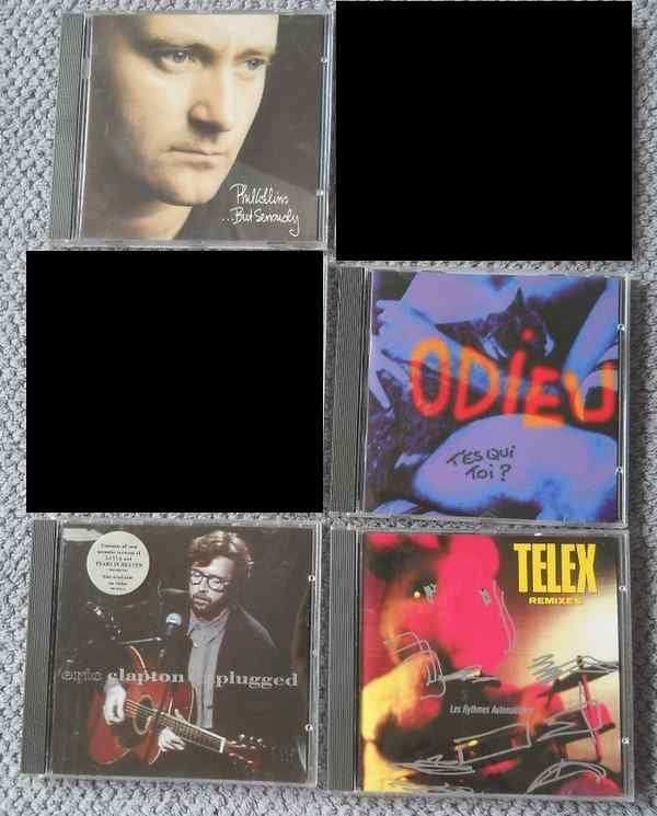 CD : Clapton , Telex , Phil Collins , Didier Odieu, Ophalen, Gebruikt