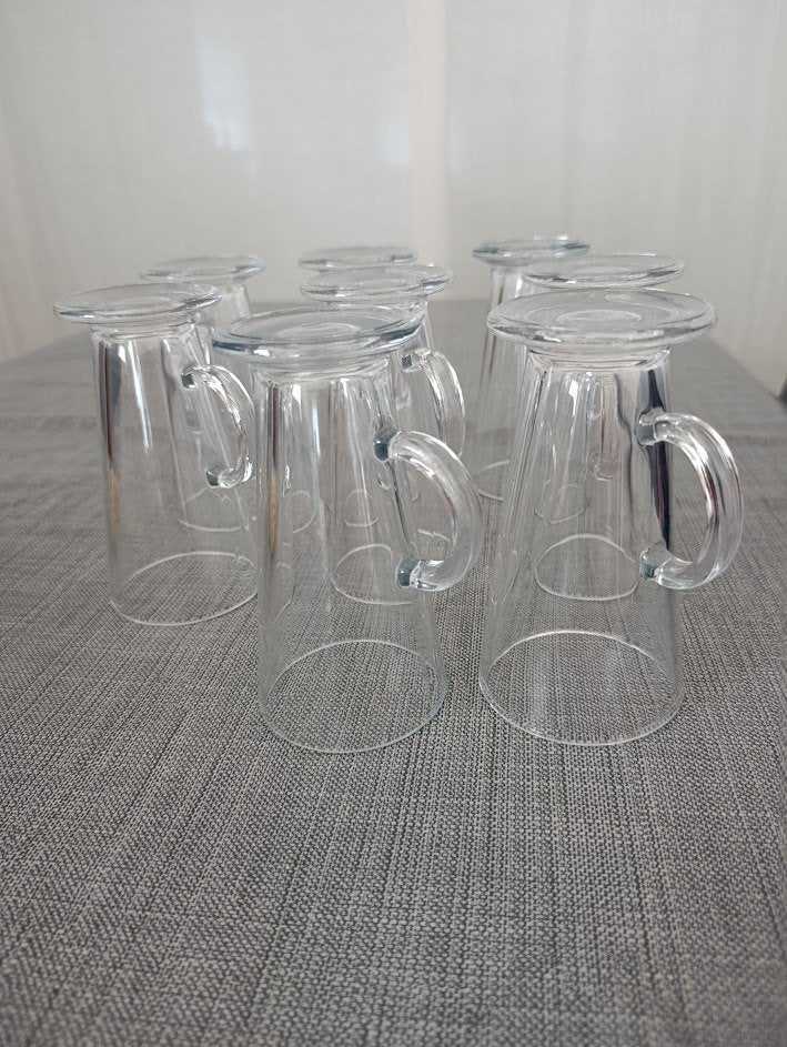 8 latte macchiato glazen, Ophalen, Gebruikt, Overige typen