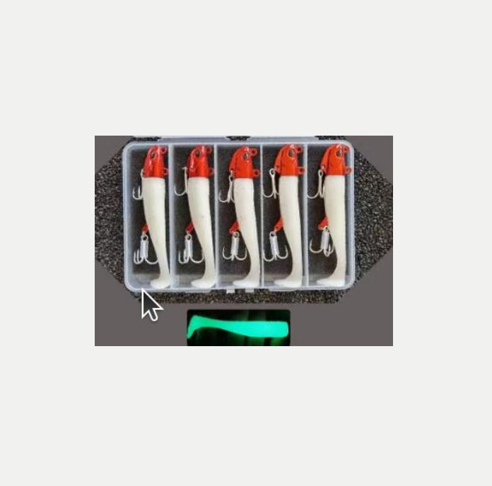 Kunstaas glow in the dark 5 stuks 30 gram, Ophalen of Verzenden, Nieuw, Kunstaas