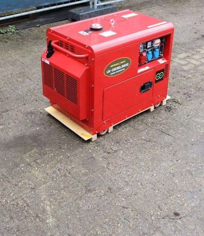 NOODSTROOM STROOMGROEP/GENERATOR 9500W 11,9KVA NIEUW ACTIE, Dieselolie, Geluidgedempt, Nieuw, Ophalen of Verzenden