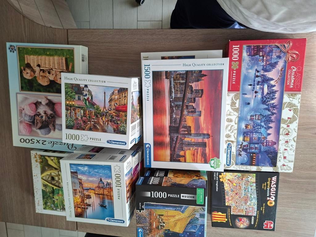 Partij puzzels, Hobby & Loisirs créatifs, Sport cérébral & Puzzles, Comme neuf, Enlèvement