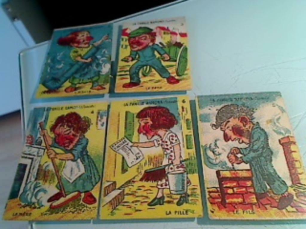 Très anciennes images jeu des 7 familles, Enlèvement ou Envoi
