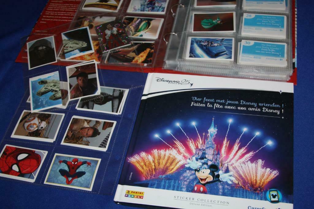 25 jaar Disneyland paris sticker collection Carrefour, Enlèvement ou Envoi, Autres personnages, Utilisé, Autres types