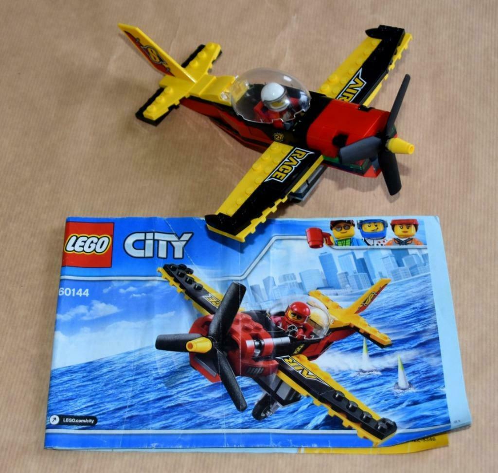 Lego city racevliegtuigje 60144, Ophalen of Verzenden, Zo goed als nieuw, Complete set, Lego