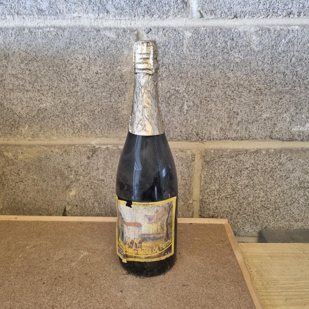 Bouteille de bière Hoeve Bier - Bière de Ferme, Ophalen of Verzenden, Gebruikt, Flesje(s), Overige merken