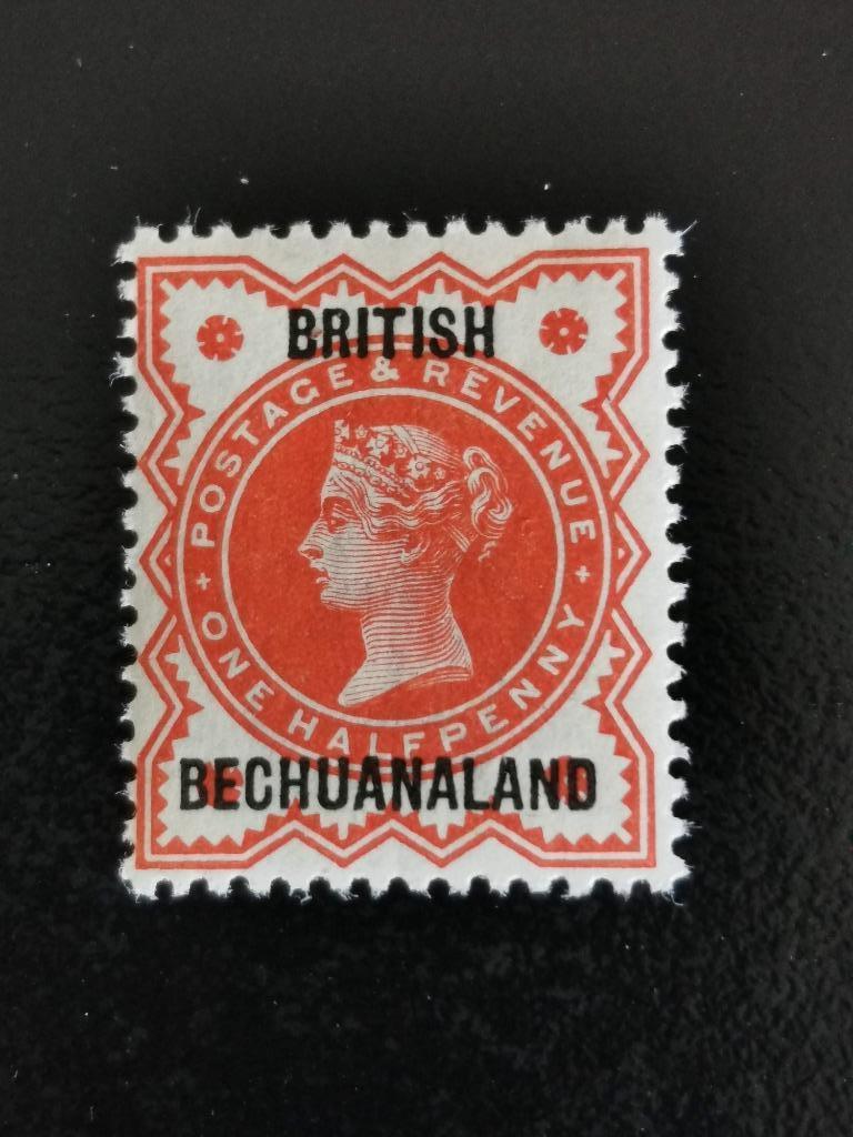 British Bechuanaland 1887 - Reine Victoria avec surcharge *, Enlèvement ou Envoi, Autres pays, Non oblitéré