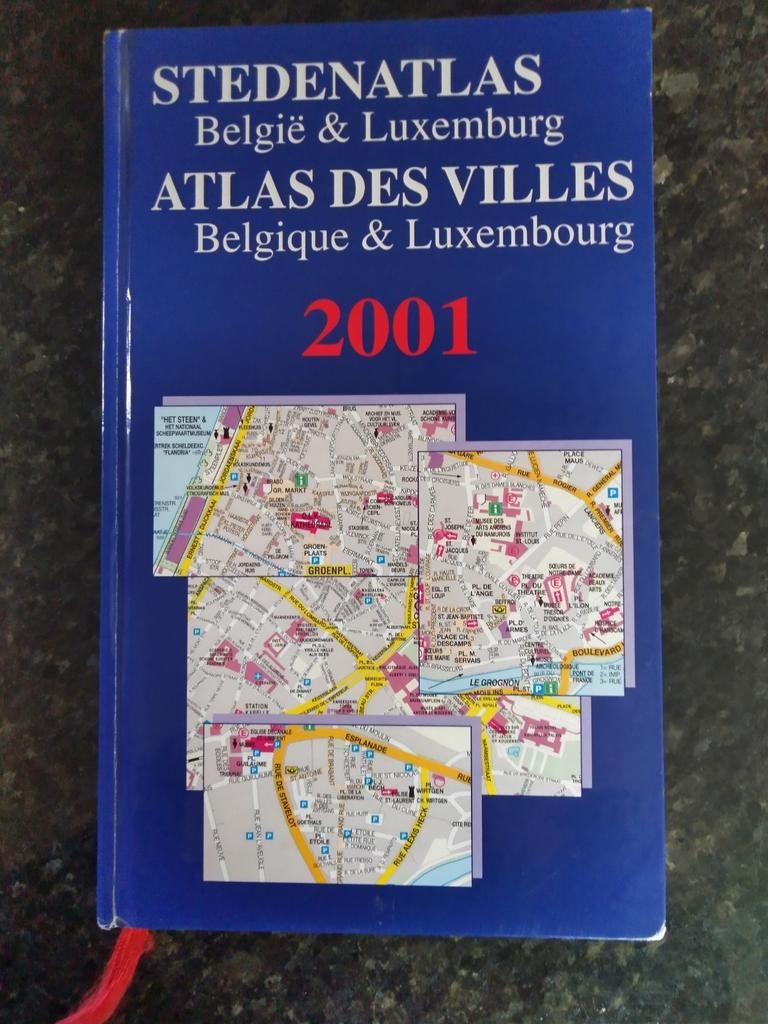 Stedenatlas België & Luxemburg 2001, Boeken, Atlassen en Landkaarten, Ophalen of Verzenden, Zo goed als nieuw, België