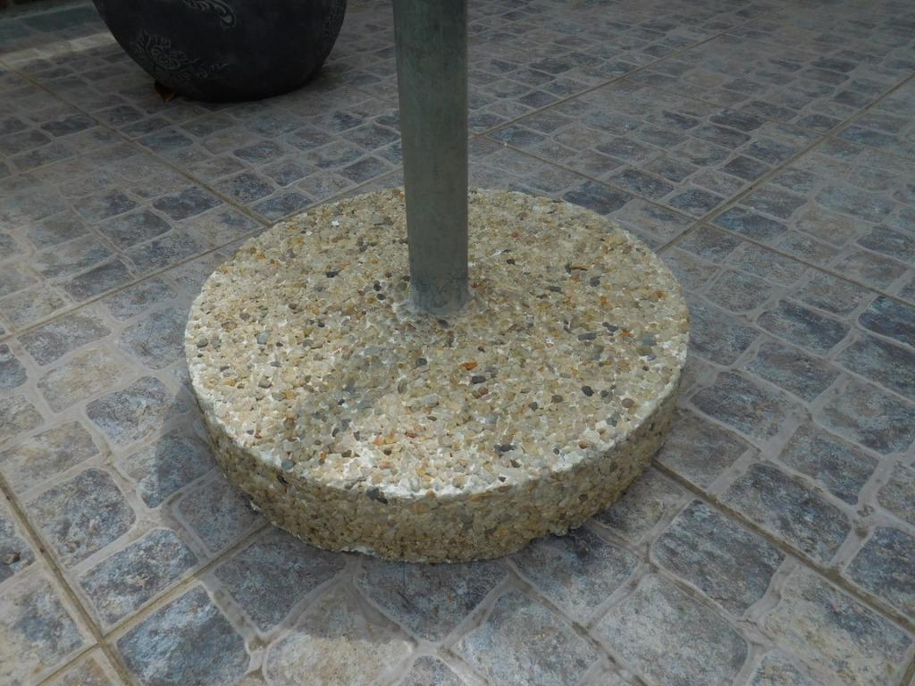 pied de parasol en béton décoratif, Jardin & Terrasse, Terrasses, Enlèvement, Comme neuf, Autres matériaux