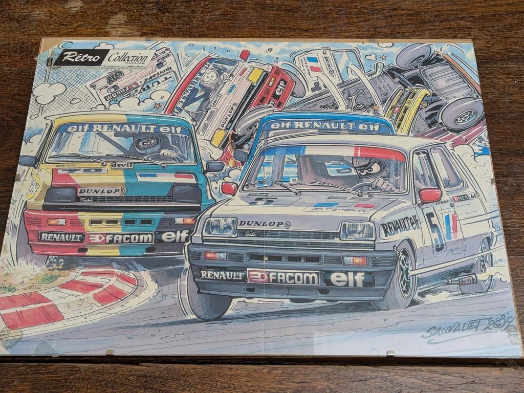 Ingekaderde foto Retro Collection Renault, Enlèvement, Utilisé