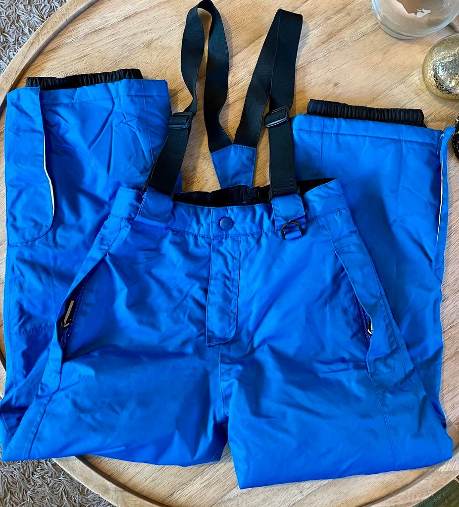 Skibroek kind blauw maat 122 - 128, Ophalen
