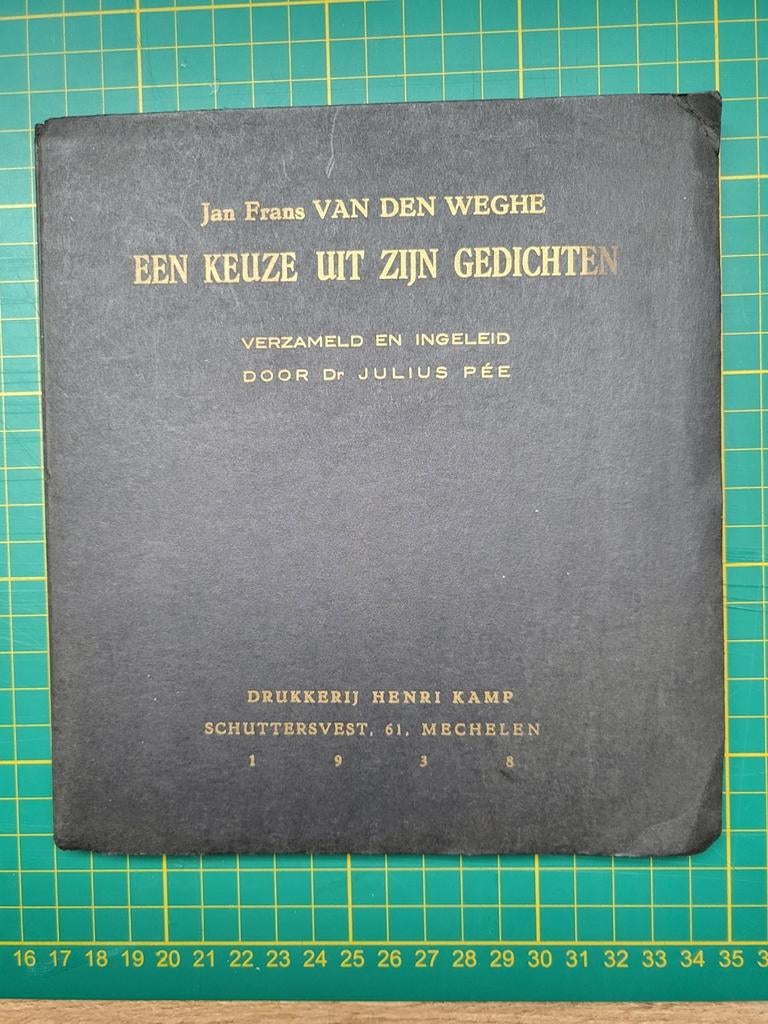 Jan Frans Van den Weghe - Julius Pee - gesigneerd + opdracht, Ophalen of Verzenden, Gelezen