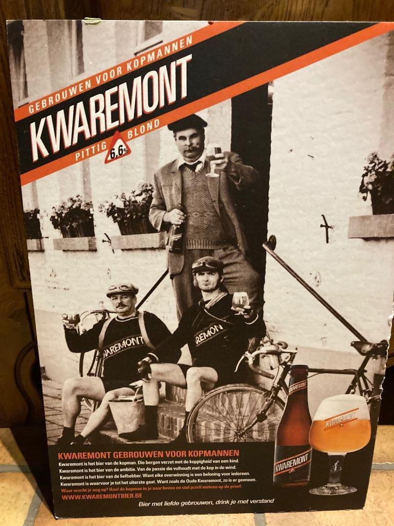 Reclamebord Kwaremont bier, Verzamelen, Ophalen of Verzenden, Gebruikt, Reclamebord