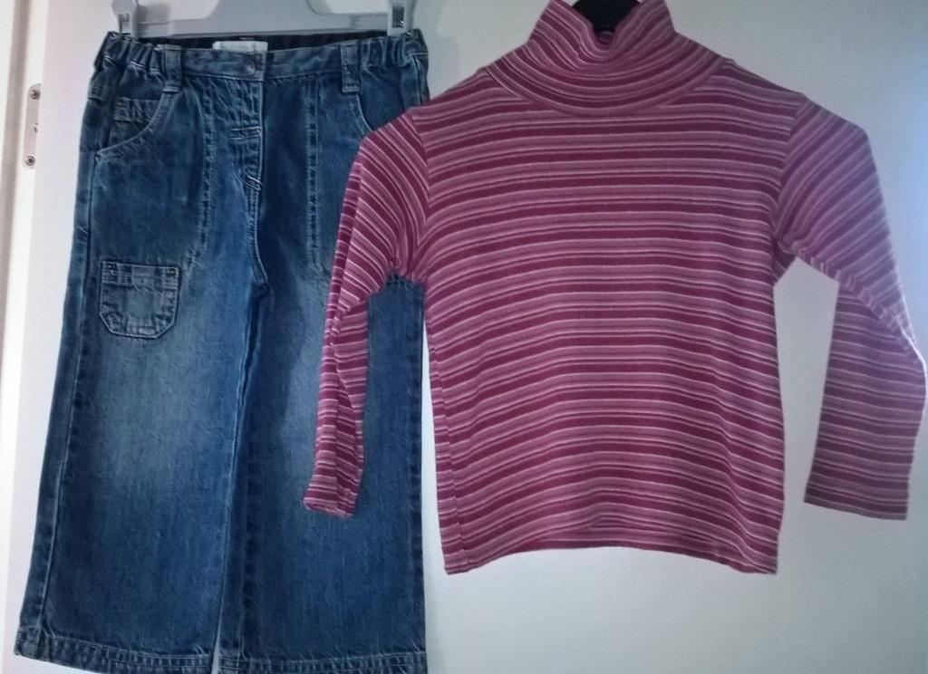 Pantalon en jeans + col roulé - Bout'chou - taille 98, Bout'Chou, Enlèvement ou Envoi, Ensemble, Utilisé