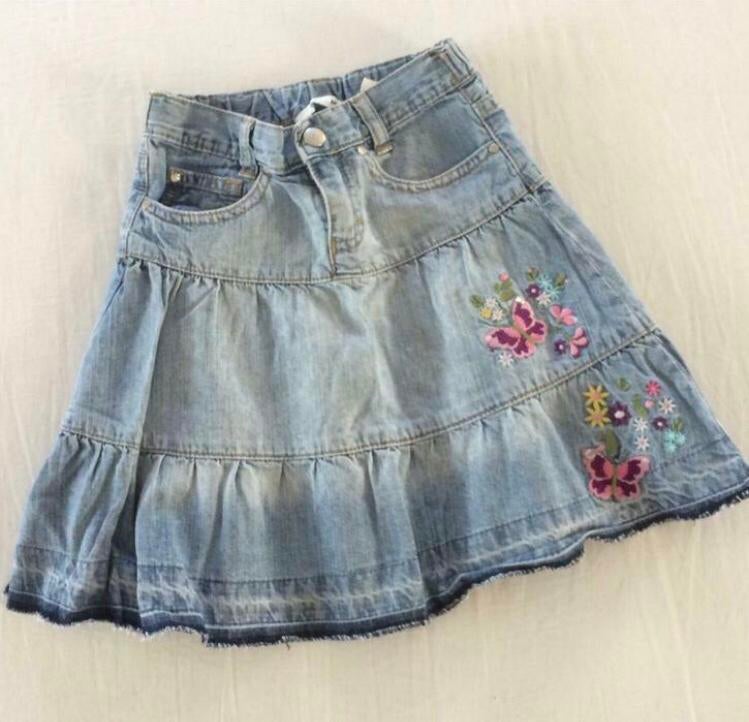jeans rokje H&M 3-4 j 98 104 blauw, Kinderen en Baby's, Kinderkleding | Maat 104, Gebruikt, Meisje, Jurk of Rok, Ophalen of Verzenden