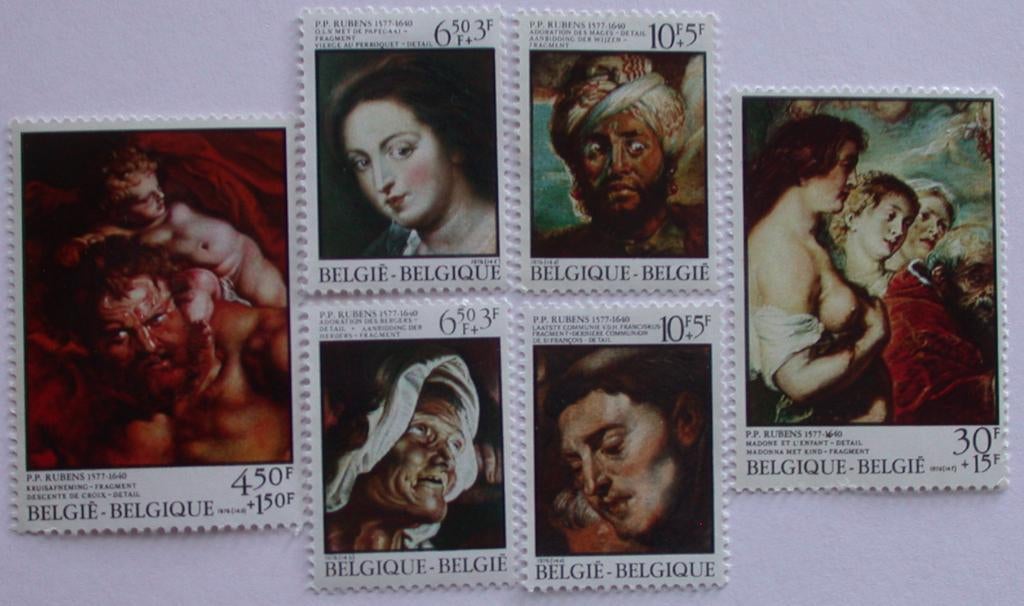 PZ89   - België 1976 Zegels nr 1816/1821**  Verj Rubens, Postzegels en Munten, Postzegels | Europa | België, Ophalen of Verzenden