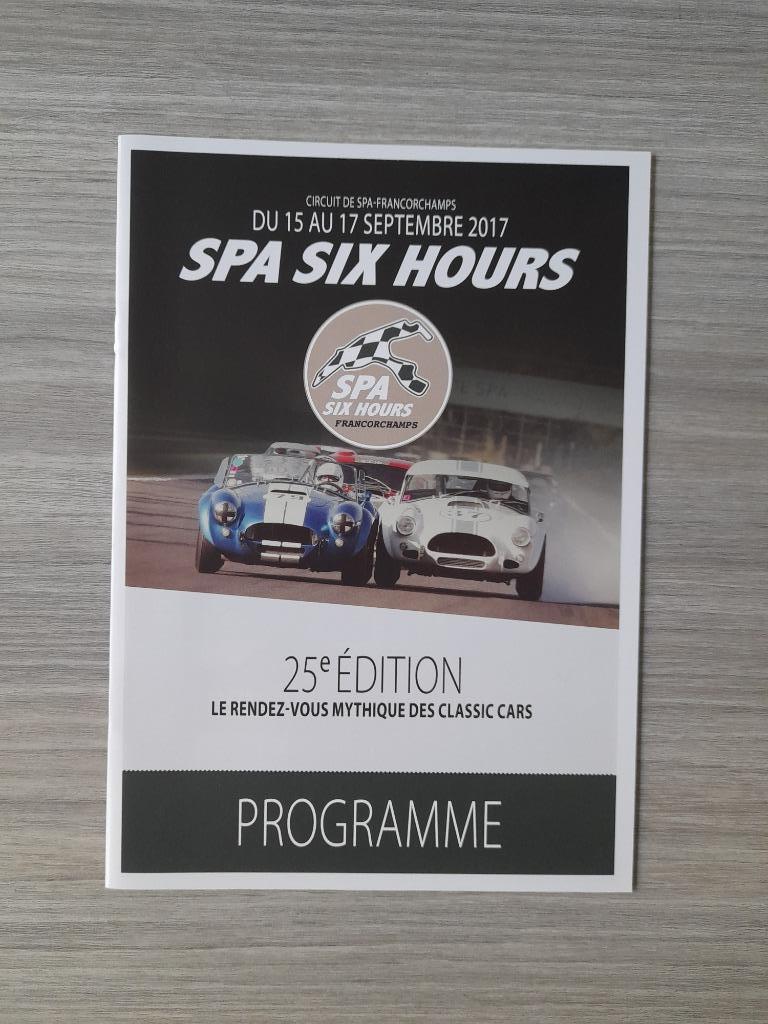 Spa Six Hours 2017 - Spa-Francorchamps - Official Programme, Boeken, Ophalen of Verzenden, Zo goed als nieuw, Overige merken