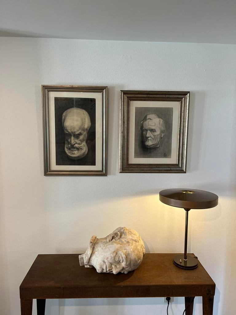 Grand buste en plâtre - W. Rössler 1951, Antiquités & Art, Art | Sculptures & Bois, Enlèvement