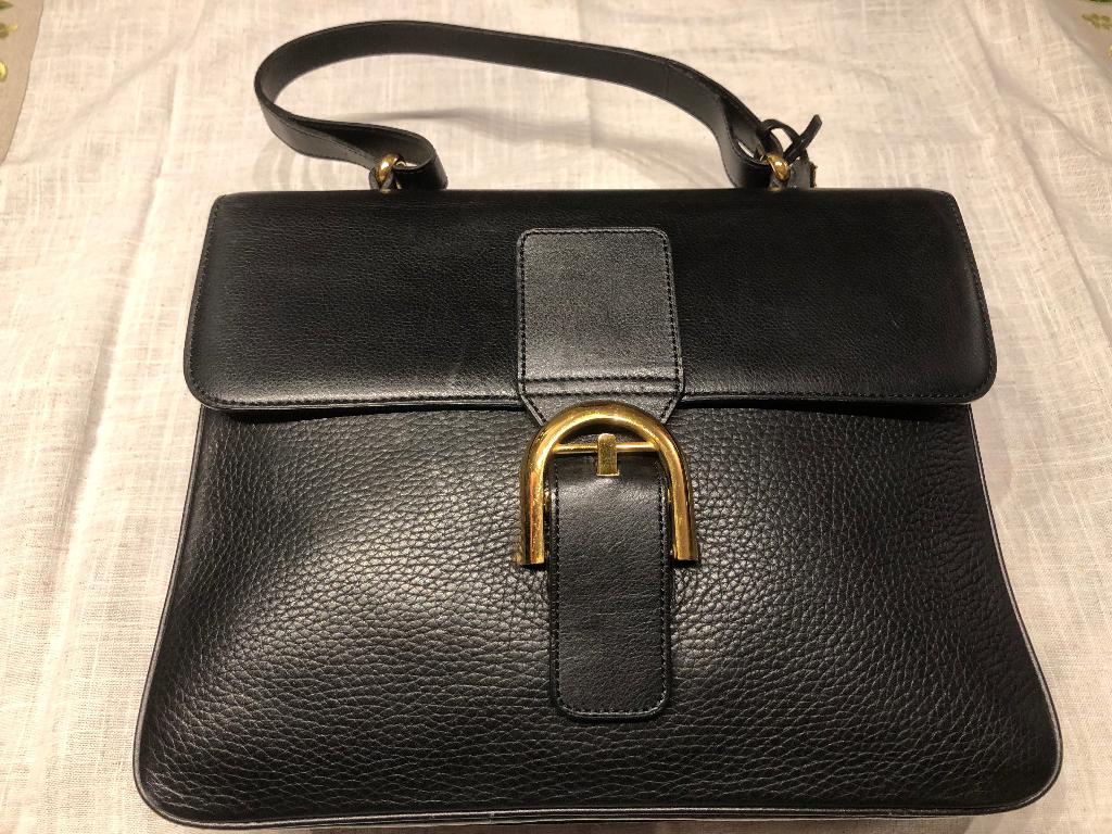 Handtas Delvaux Aristocrate, Ophalen, Zo goed als nieuw, Zwart, Handtas