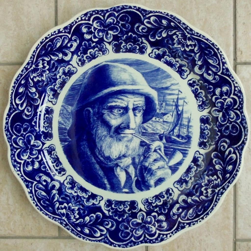 BOSCH/FRERES BORD La Louvière in Delft 39cm, Antiek en Kunst, Antiek | Keramiek en Aardewerk, Ophalen of Verzenden