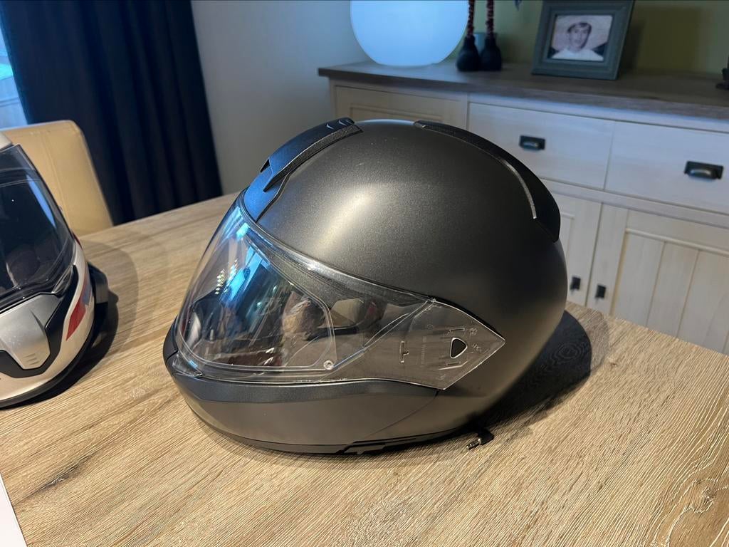 Systeemhelm met geïntegreerde zonnescherm BMW maat 56/57 S, Motoren, Kleding | Motorhelmen, Overige merken, Systeemhelm, Heren