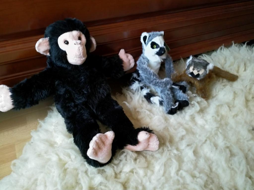 knuffel aap (3 stuks grootte 45cm, 30cm, 20cm), Kinderen en Baby's, Speelgoed | Knuffels en Pluche, Ophalen of Verzenden