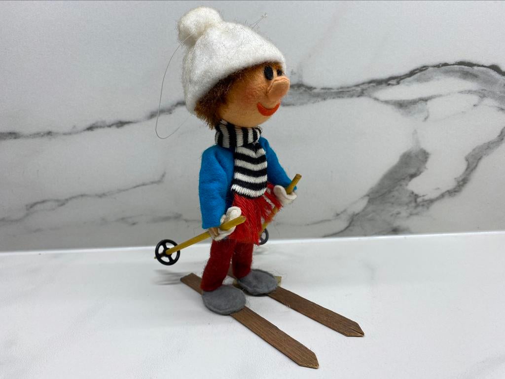 Vintage pop skiër “Le Perce-Neige” jaren ‘60, Ophalen of Verzenden, Zo goed als nieuw