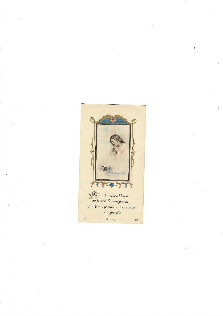 Souvenir de communion solennelle, Enlèvement ou Envoi, Utilisé