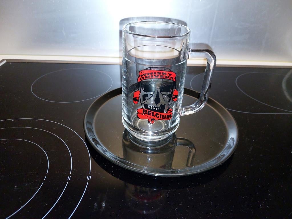 Bierglas met doodshoofd, Ophalen of Verzenden, Zo goed als nieuw, Bierglas