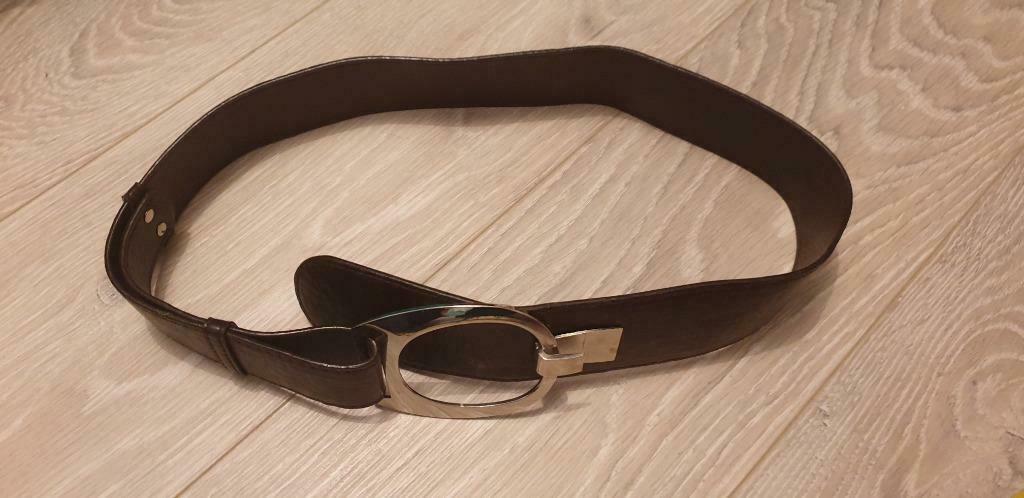 Bruine synthetische riem, Kleding | Dames, Heupriem, Ophalen of Verzenden, Zo goed als nieuw, 3 tot 5 cm