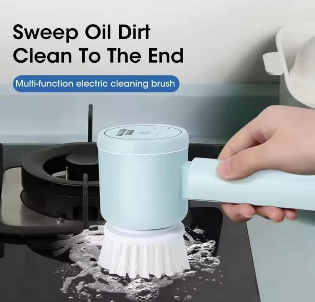 Luxe 5-in-1 Elektrische Schoonmaakborstel - Draadloos  NIEUW, Ophalen of Verzenden, Nieuw