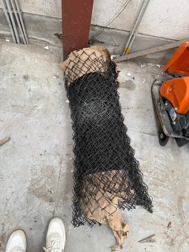 Tennis draad rol 1mx20m zwart, Tuin en Terras, Ophalen, Zo goed als nieuw, Draad