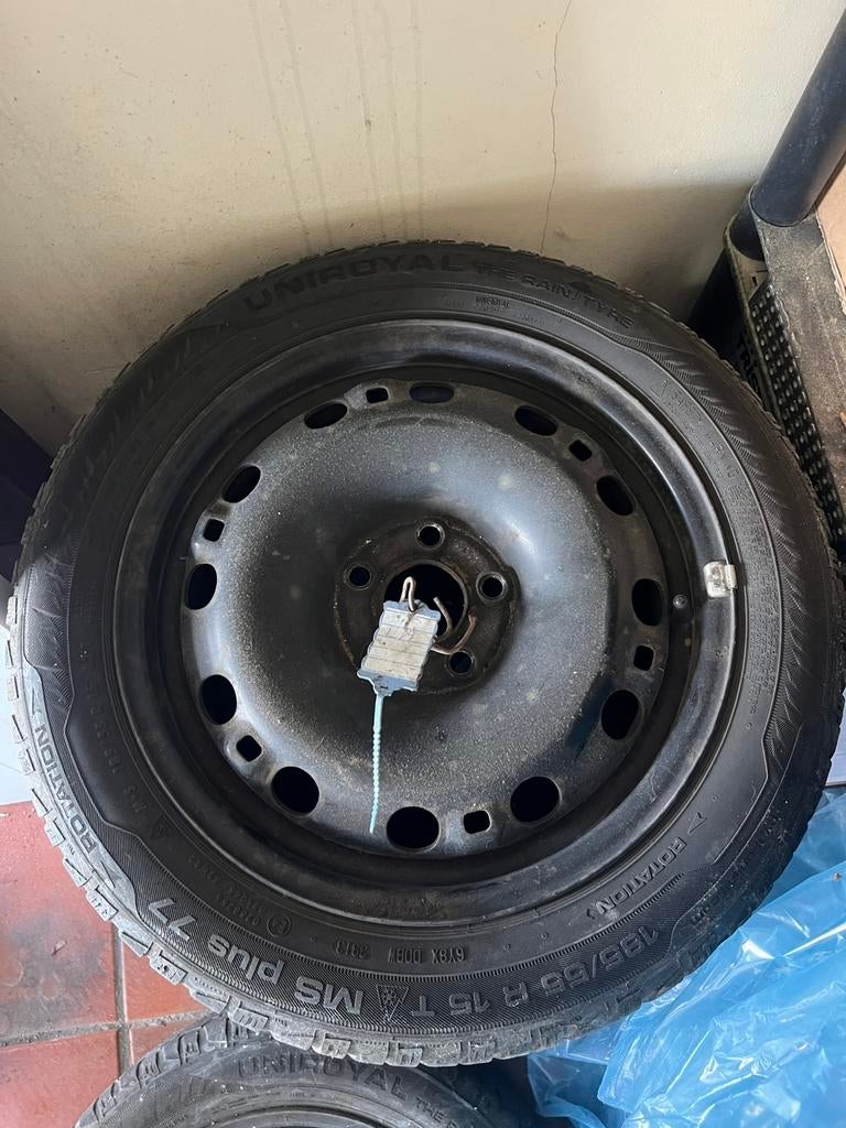 Winterbanden met stalen velg te koop, Auto-onderdelen, Ophalen, Winterbanden, Band(en)