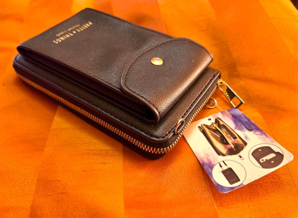 Étui en cuir avec poche pour téléphone, Enlèvement ou Envoi, Neuf