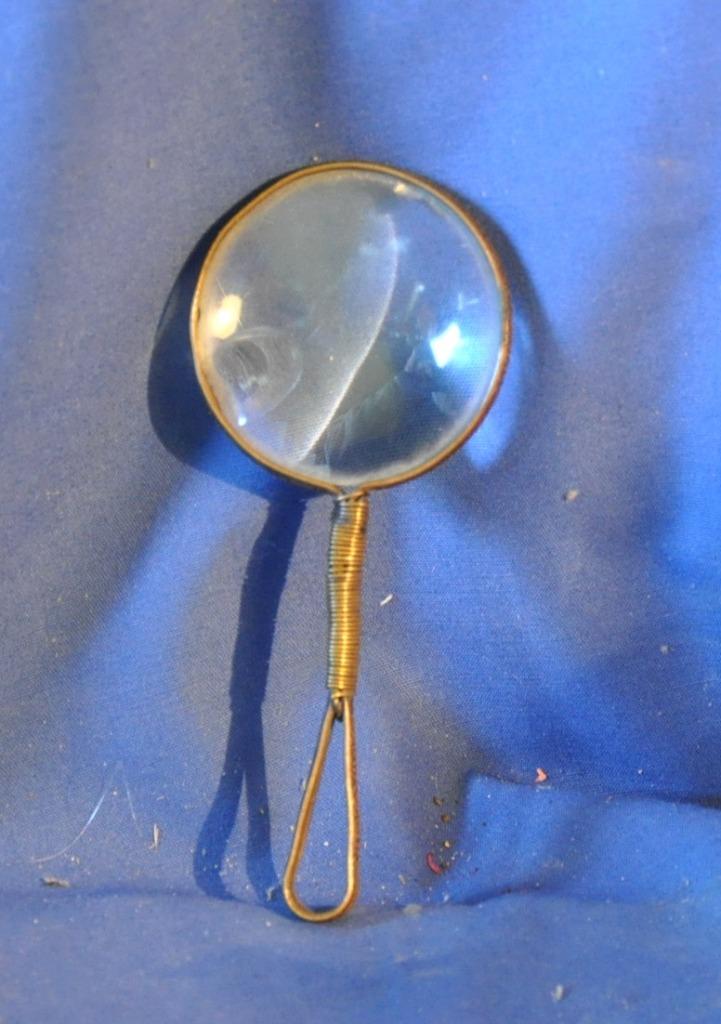 ancienne loupe en cuivre ciselé, Antiquités & Art, Enlèvement ou Envoi
