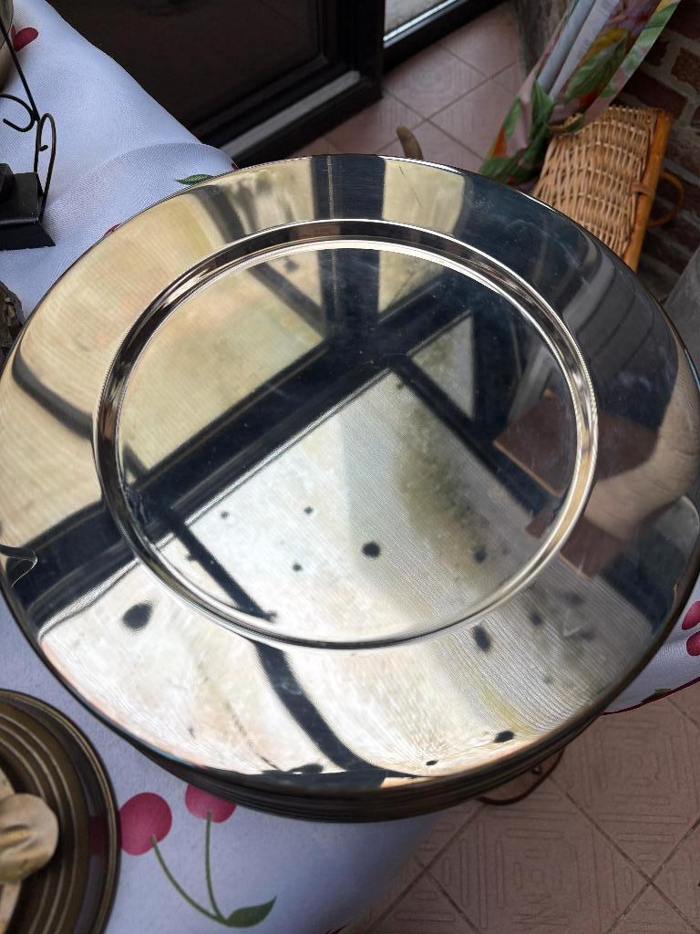 Sous-verres en argent, Enlèvement, Utilisé, Assiette
