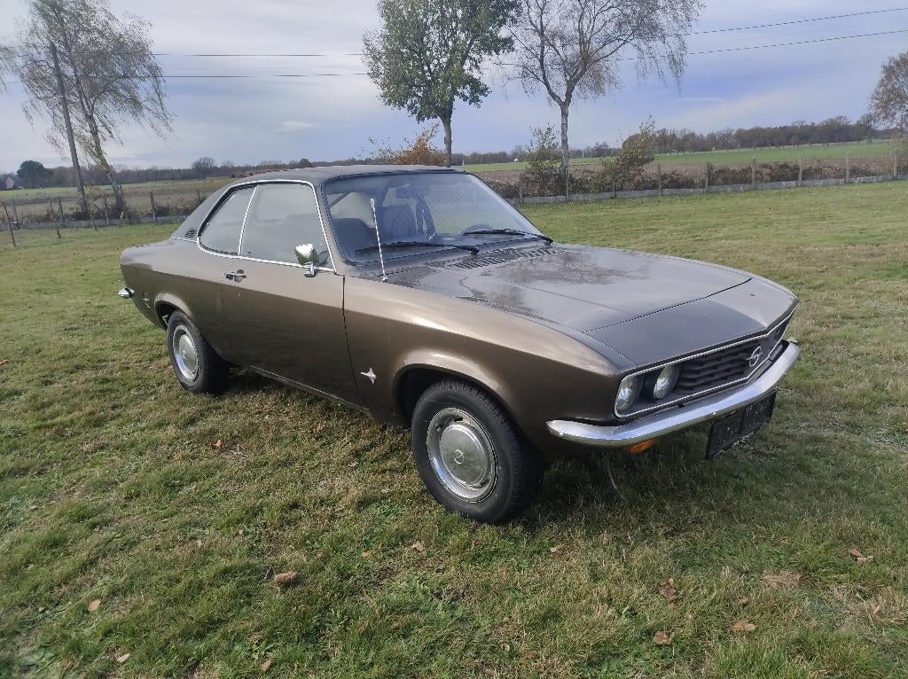 Opel Manta A 1.9s 1974, Auto's, 1897 cc, Achterwielaandrijving, Zwart, 4 cilinders