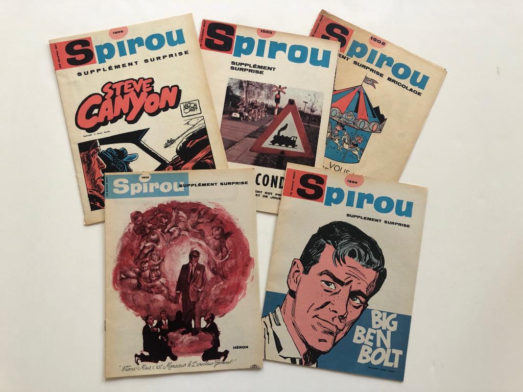 Lot Spirou Surprise 1967 - inédits Roba Lambil Tillieux …, Série complète ou Série, Enlèvement, Utilisé, Collectif