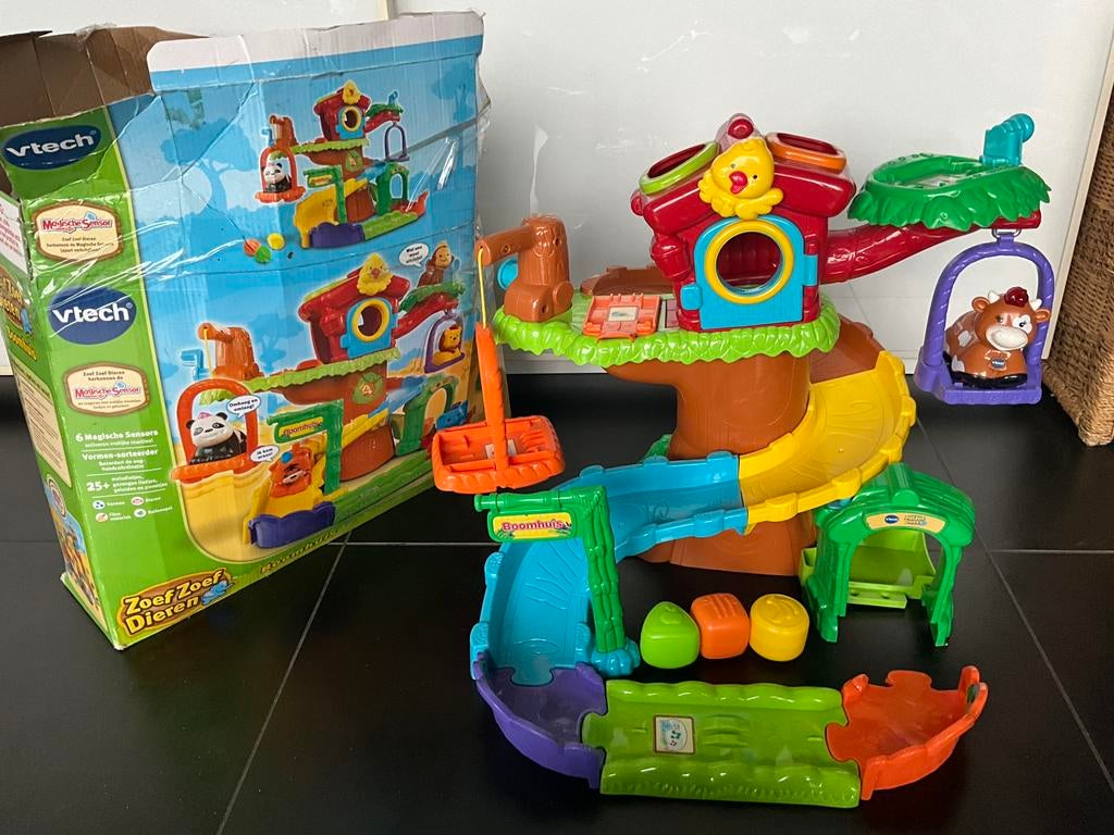 Zoef zoef dieren boomhuis met koe, Ophalen, Gebruikt