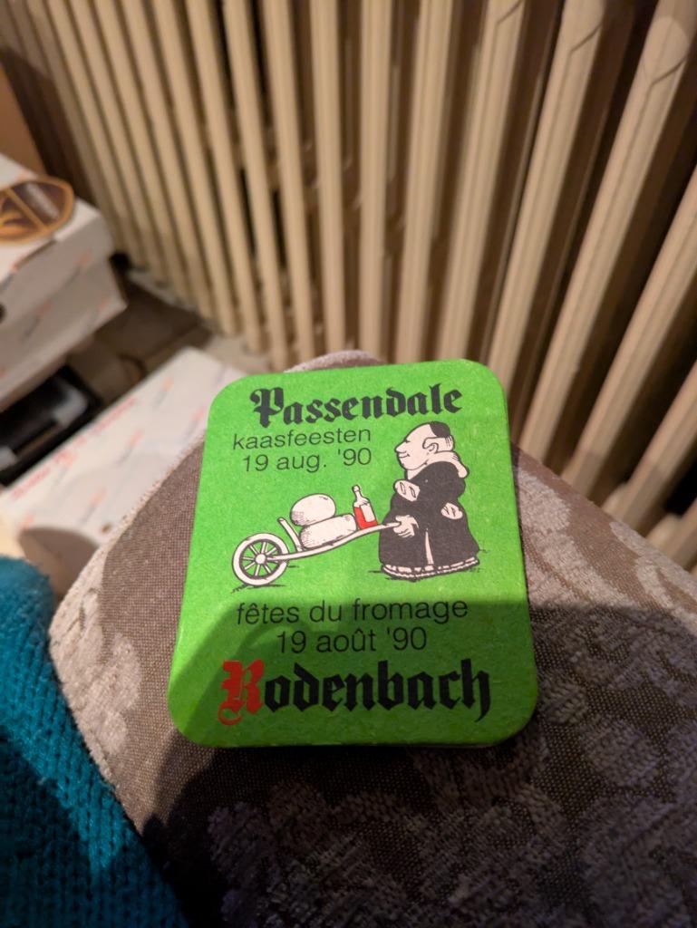 Passendale kaasfeesten - 1990, Ophalen of Verzenden, Zo goed als nieuw, Viltje(s)