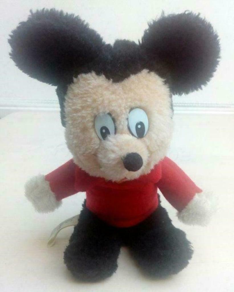 Ancienne peluche Mickey Mouse Walt Disney Knickerbocker, Enlèvement ou Envoi, Mickey Mouse, Utilisé, Peluche