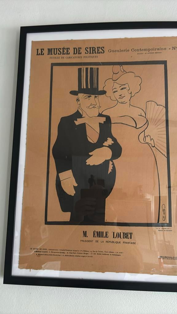 M Emile Loubet president de la republique Francise, Antiek en Kunst, Ophalen