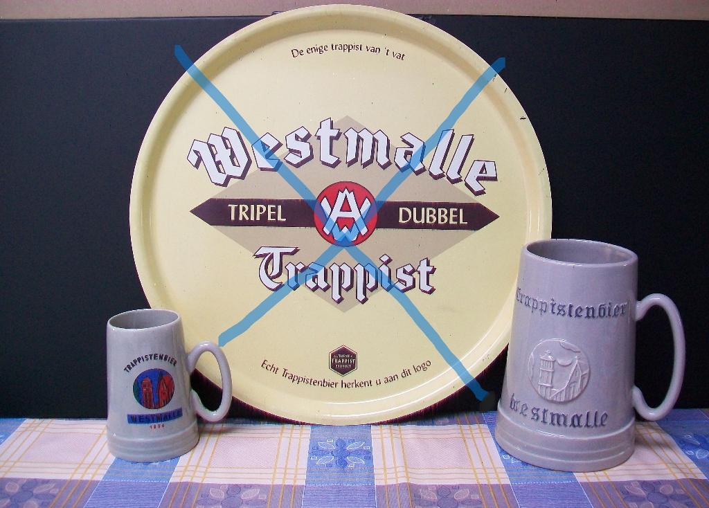 Westmalle Bierpot - Trappist Bier - Glas - Bierkaart, Collections, Marques de bière, Utilisé, Verre ou Verres, Autres marques