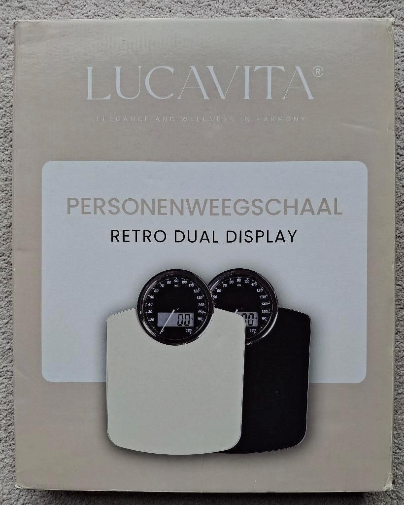 Nieuwe Personenweegschaal LUCAVITA, Neuf, 100 kg ou plus, Analogique, Enlèvement ou Envoi