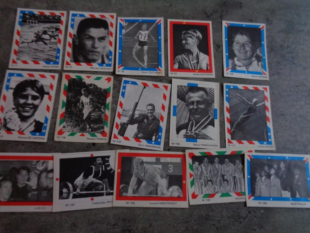 RIZLA prenten  TOKYO 64  Olympische Spelen ed. ANNO 1964 15X, Hobby en Vrije tijd, Stickers en Plaatjes, Verzenden
