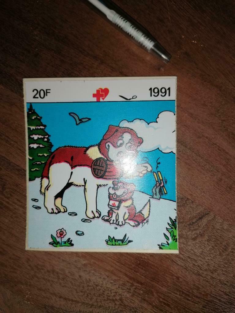 Sticker rode kruis 1991, Verzamelen, Verzenden