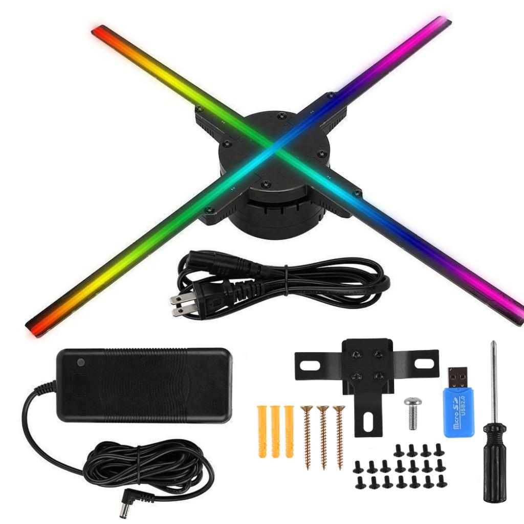 FAN LED hologramme display 3D 56cm WiFi 576, Ophalen, Zo goed als nieuw
