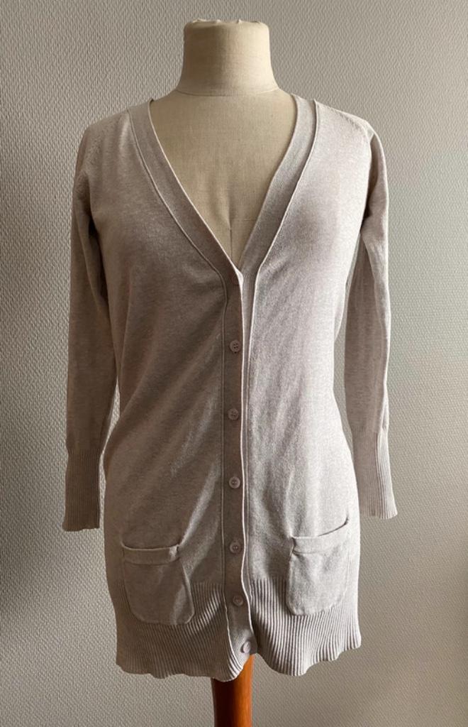 Beige gilet Zara maat M, Maat 38/40 (M), Verzenden, Gedragen, Zara