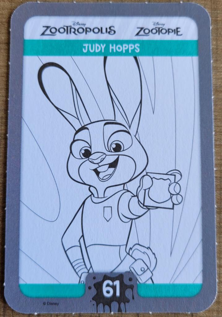 Verzamelkaart Disney Colour Magic - Zootropolis, Verzamelen, Ophalen of Verzenden, Overige figuren, Zo goed als nieuw, Plaatje of Poster