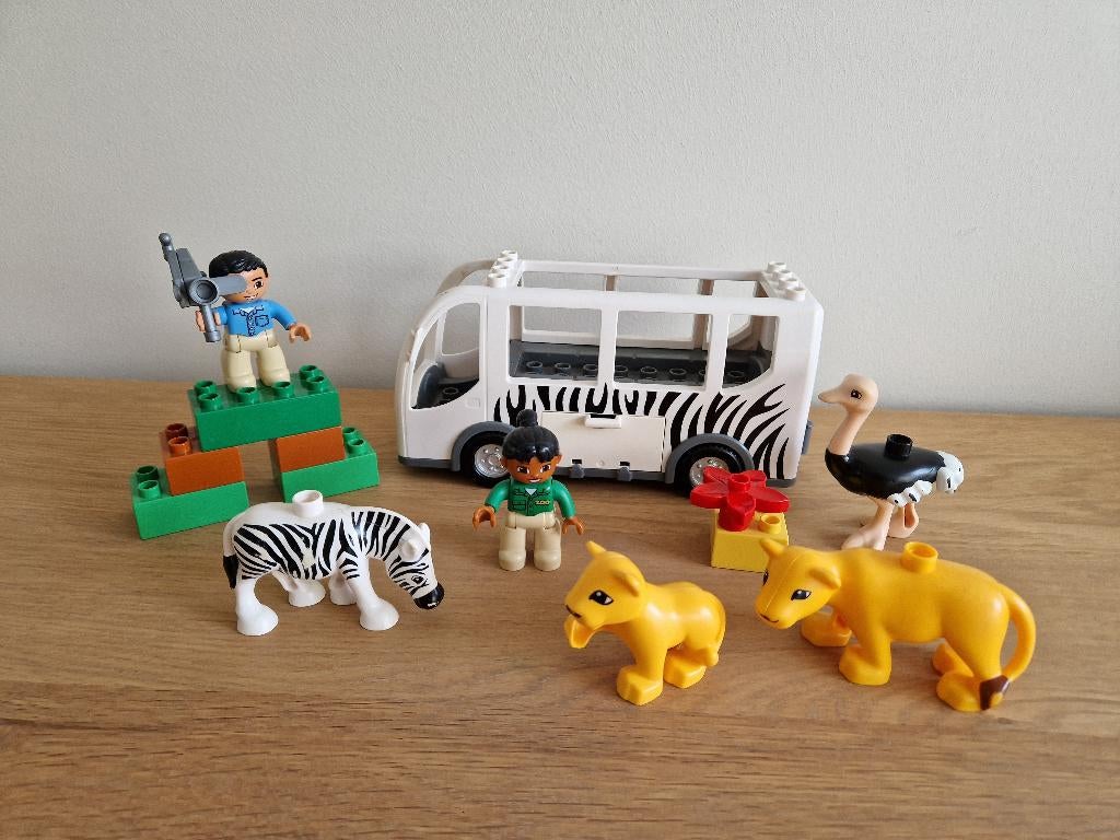 duplo 10502 zoo safari bus, Enlèvement, Comme neuf, Ensemble complet, Duplo